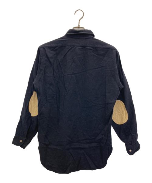 PENDLETON（ペンドルトン）PENDLETON (ペンドルトン) エルボーパッチウールシャツ ネイビー サイズ:SIZE Mの古着・服飾アイテム