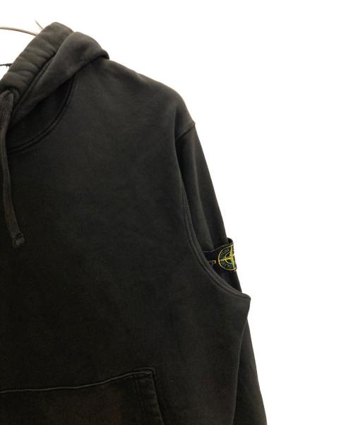 STONE ISLAND（ストーンアイランド）STONE ISLAND (ストーンアイランド) Garment Dyed Compass Patch Hoodie ブラック サイズ:XXLの古着・服飾アイテム
