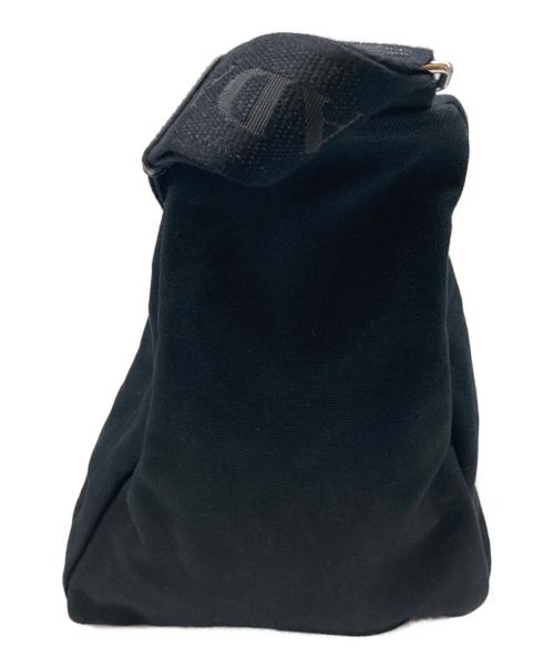 PRADA（プラダ）PRADA (プラダ) トライアングル キャンバスバッグ ブラックの古着・服飾アイテム
