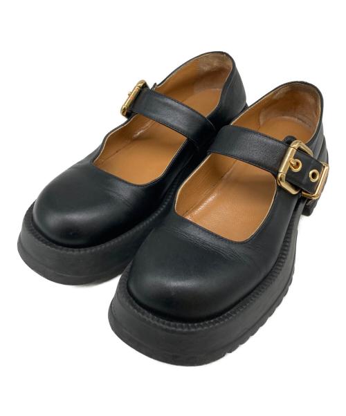 MARNI（マルニ）MARNI (マルニ) レザーメリージェーンシューズ ブラック サイズ:37の古着・服飾アイテム