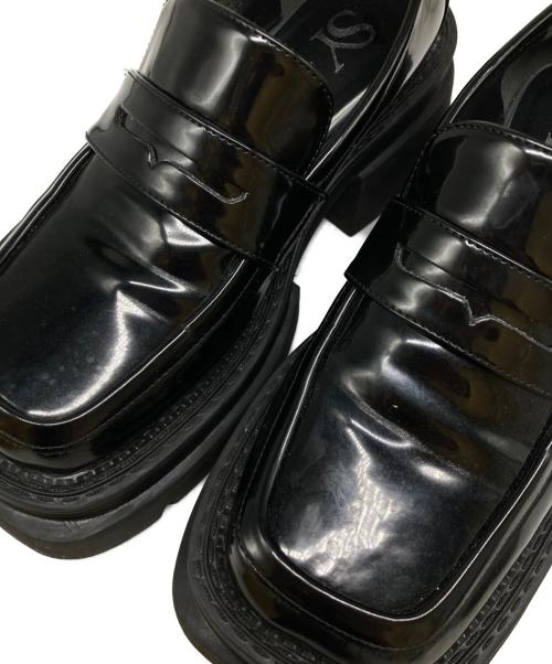 UNITED ARROWS（ユナイテッドアローズ）UNITED ARROWS (ユナイテッドアローズ) 厚底コインローファー ブラック サイズ:23.5の古着・服飾アイテム