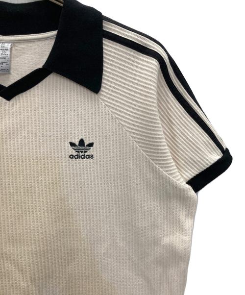adidas（アディダス）adidas (アディダス) CLASSICS WAFFLE POLO アイボリー サイズ:Mの古着・服飾アイテム