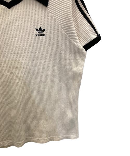adidas（アディダス）adidas (アディダス) CLASSICS WAFFLE POLO アイボリー サイズ:Mの古着・服飾アイテム