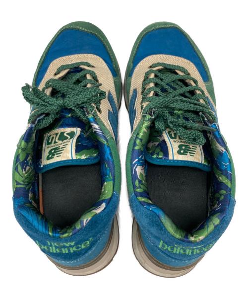 NEW BALANCE（ニューバランス）NEW BALANCE (ニューバランス) ローカットスニーカー グリーン×ブルー サイズ:27㎝の古着・服飾アイテム