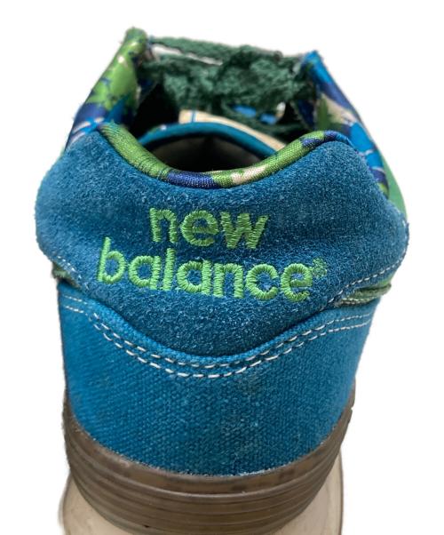 NEW BALANCE（ニューバランス）NEW BALANCE (ニューバランス) ローカットスニーカー グリーン×ブルー サイズ:27㎝の古着・服飾アイテム