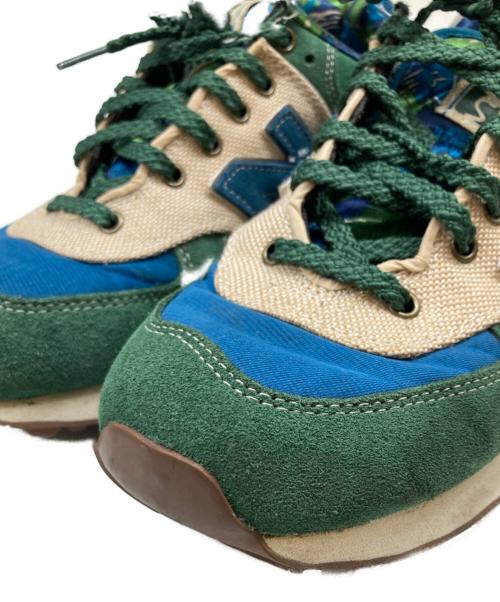 NEW BALANCE（ニューバランス）NEW BALANCE (ニューバランス) ローカットスニーカー グリーン×ブルー サイズ:27㎝の古着・服飾アイテム