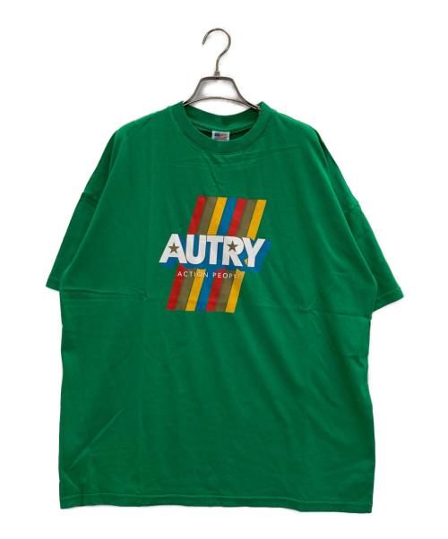AUTRY（オートリー）AUTRY (オートリー) プリントTシャツ グリーン サイズ:Ｌ 未使用品の古着・服飾アイテム