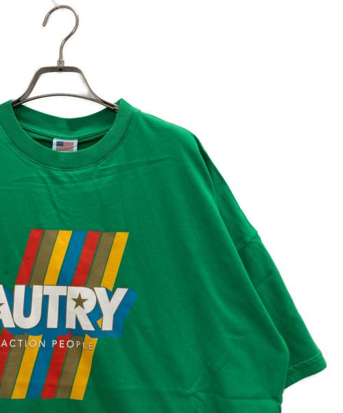 AUTRY（オートリー）AUTRY (オートリー) プリントTシャツ グリーン サイズ:Ｌ 未使用品の古着・服飾アイテム