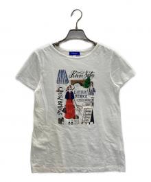 BLUE LABEL CRESTBRIDGE（ブルーレーベルクレストブリッジ）の古着「プリントTシャツ」｜ホワイト