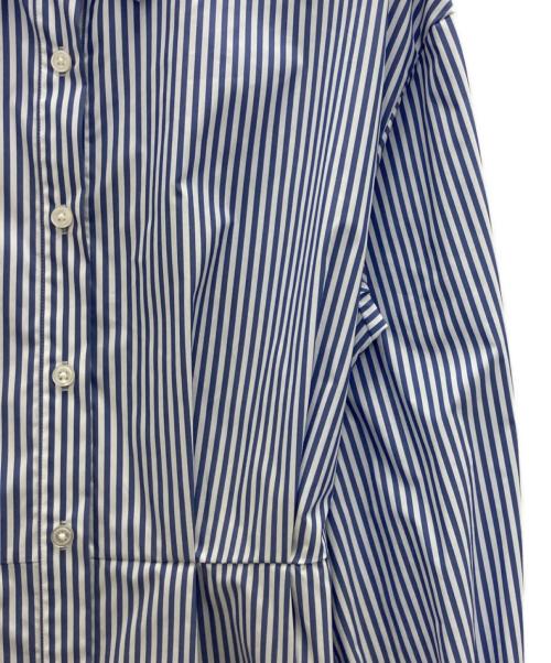 PLST（プラステ）PLST (プラステ) ストライプシャツワンピース ブルー サイズ:Sの古着・服飾アイテム