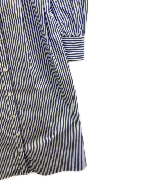 PLST（プラステ）PLST (プラステ) ストライプシャツワンピース ブルー サイズ:Sの古着・服飾アイテム