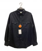 colony clothingコロニークロージング）の古着「ダブルポケットシャツ」｜ネイビー