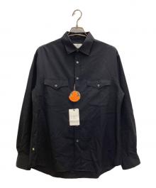 colony clothing（コロニークロージング）の古着「ダブルポケットシャツ」｜ネイビー