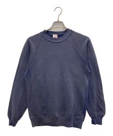 JERZEES（ジャージーズ）の古着「80sラグランスウェット」｜ネイビー