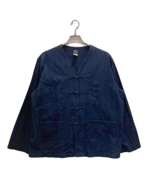 POST O'ALLS（ポストオーバーオールズ）POST O'ALLS (ポストオーバーオールズ) POST Chinois DV : vintage sheeting indigo インディゴ サイズ:Mの古着・服飾アイテム