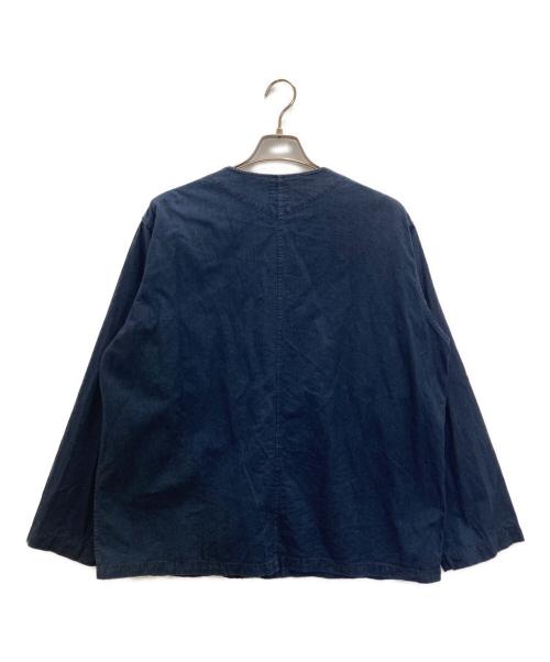 POST O'ALLS（ポストオーバーオールズ）POST O'ALLS (ポストオーバーオールズ) POST Chinois DV : vintage sheeting indigo インディゴ サイズ:Mの古着・服飾アイテム