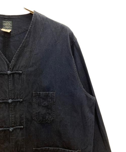 POST O'ALLS（ポストオーバーオールズ）POST O'ALLS (ポストオーバーオールズ) POST Chinois DV : vintage sheeting indigo インディゴ サイズ:Mの古着・服飾アイテム