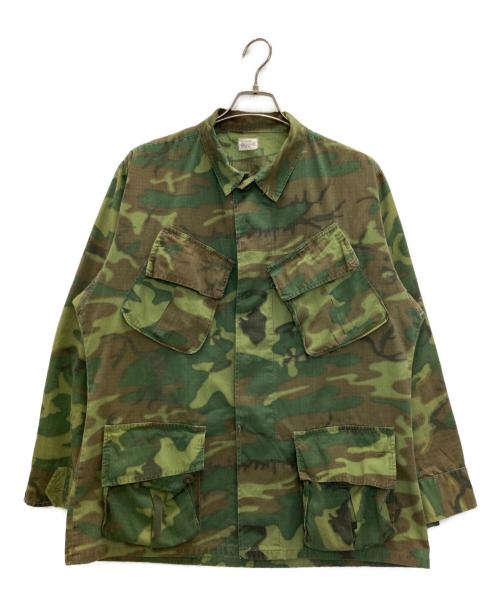 US ARMY（ユーエスアーミー）US ARMY (ユーエスアーミー) Jungle Fatigue Jacket グリーン サイズ:Mの古着・服飾アイテム