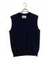 extreme cashmere（エクストリーム カシミア）の古着「n°455 bos カシミヤニットベスト」｜ネイビー