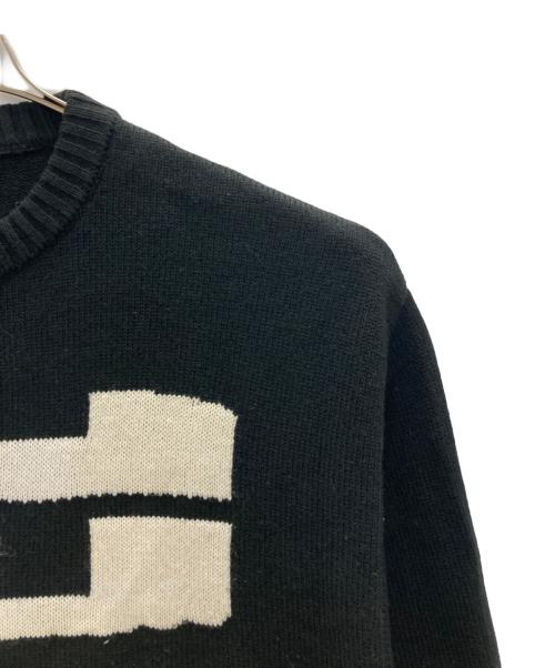 DIESEL（ディーゼル）DIESEL (ディーゼル) 厚手ロゴニット ブラック サイズ:SIZE XSの古着・服飾アイテム