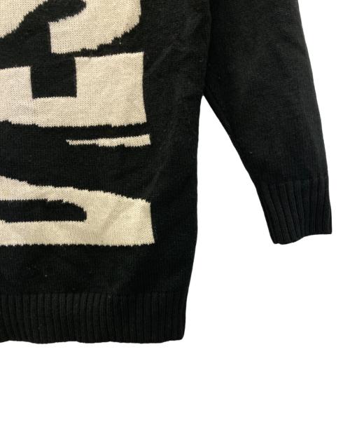 DIESEL（ディーゼル）DIESEL (ディーゼル) 厚手ロゴニット ブラック サイズ:SIZE XSの古着・服飾アイテム
