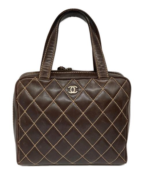 CHANEL（シャネル）CHANEL (シャネル) ワイルドステッチバッグ ブラウンの古着・服飾アイテム
