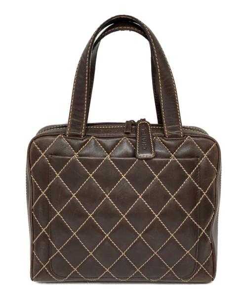 CHANEL（シャネル）CHANEL (シャネル) ワイルドステッチバッグ ブラウンの古着・服飾アイテム