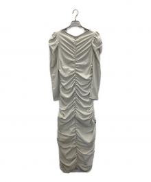 RANDEBOO（ランデブー）の古着「SHIRRING MELT DRESS」｜アイボリー