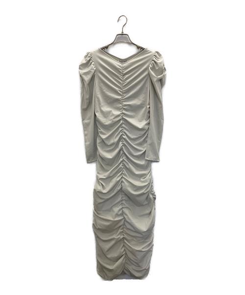 RANDEBOO（ランデブー）RANDEBOO (ランデブー) SHIRRING MELT DRESS アイボリー サイズ:FREEの古着・服飾アイテム