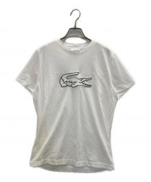 LACOSTE（ラコステ）の古着「ロゴTシャツ」｜ホワイト