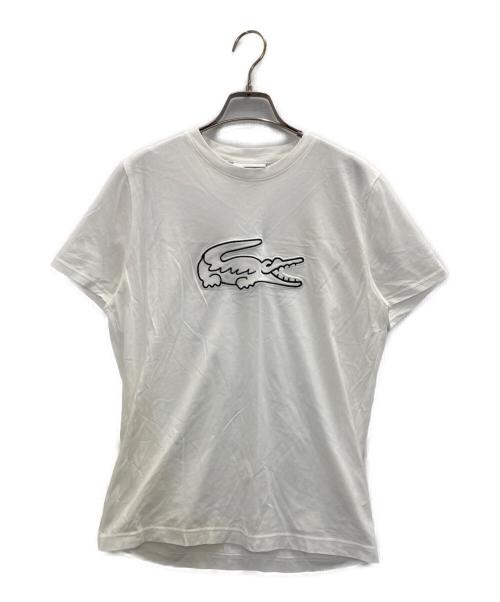 LACOSTE（ラコステ）LACOSTE (ラコステ) ロゴTシャツ ホワイト サイズ:SIZE Mの古着・服飾アイテム