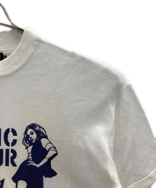 Hysteric Glamour（ヒステリックグラマー）Hysteric Glamour (ヒステリックグラマー) 半袖ニット ホワイト サイズ:SIZE Sの古着・服飾アイテム