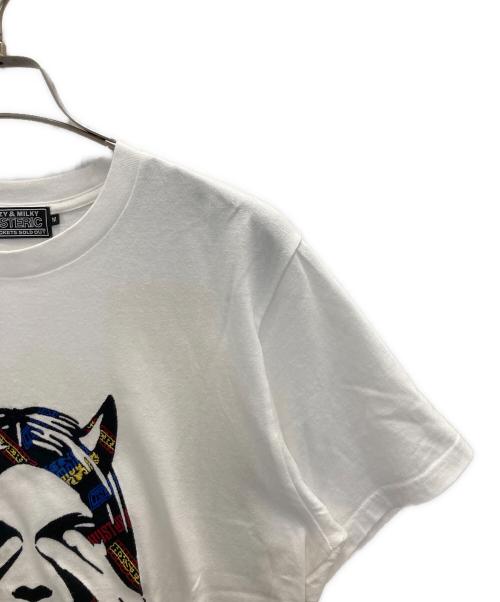 Hysteric Glamour（ヒステリックグラマー）Hysteric Glamour (ヒステリックグラマー) 刺繍Tシャツ ホワイト サイズ:SIZE Mの古着・服飾アイテム