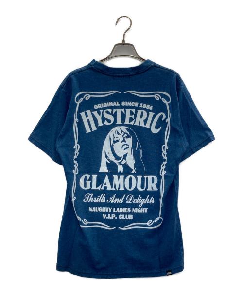 Hysteric Glamour（ヒステリックグラマー）Hysteric Glamour (ヒステリックグラマー) プリントTシャツ ブルー サイズ:SIZE Mの古着・服飾アイテム