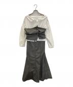 HER LIP TOハーリップトゥ）の古着「Carette Docking Shirt Dress」｜グレー