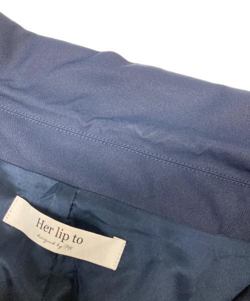 HER LIP TO（ハーリップトゥ）Her lip to (ハーリップトゥ) always a lady dress ネイビー サイズ:Sの古着・服飾アイテム
