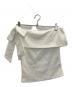 Her lip to（ハーリップトゥ）の古着「Asymmetric Ribbon Top」｜ホワイト