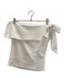 Her lip to (ハーリップトゥ) Asymmetric Ribbon Top ホワイト サイズ:S：5000円