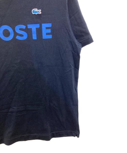 LACOSTE（ラコステ）LACOSTE (ラコステ) ヘビーウェイトブランドネームロゴTシャツ ネイビー サイズ:Mの古着・服飾アイテム