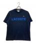 LACOSTE（ラコステ）の古着「ヘビーウェイトブランドネームロゴTシャツ」｜ネイビー