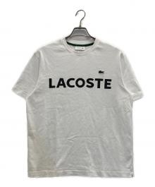 LACOSTE（ラコステ）の古着「ヘビーウェイトブランドネームロゴTシャツ」｜ホワイト