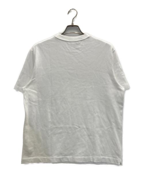 LACOSTE（ラコステ）LACOSTE (ラコステ) ヘビーウェイトブランドネームロゴTシャツ ホワイト サイズ:Mの古着・服飾アイテム