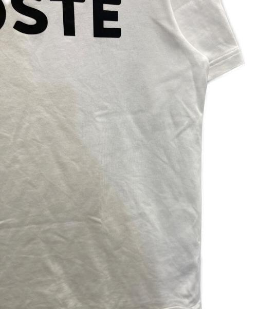 LACOSTE（ラコステ）LACOSTE (ラコステ) ヘビーウェイトブランドネームロゴTシャツ ホワイト サイズ:Mの古着・服飾アイテム