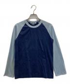 COMME des GARCONS COMME des GARCONSコムデギャルソン コムデギャルソン）の古着「後染めラグランカットソー」｜ブルー