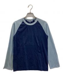 COMME des GARCONS COMME des GARCONS（コムデギャルソン コムデギャルソン）の古着「後染めラグランカットソー」｜ブルー