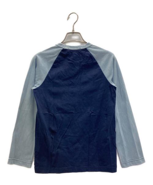COMME des GARCONS COMME des GARCONS（コムデギャルソン コムデギャルソン）COMME des GARCONS COMME des GARCONS (コムデギャルソン コムデギャルソン) 後染めラグランカットソー ブルー サイズ:SSの古着・服飾アイテム