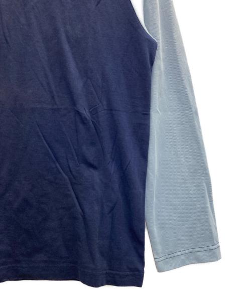 COMME des GARCONS COMME des GARCONS（コムデギャルソン コムデギャルソン）COMME des GARCONS COMME des GARCONS (コムデギャルソン コムデギャルソン) 後染めラグランカットソー ブルー サイズ:SSの古着・服飾アイテム