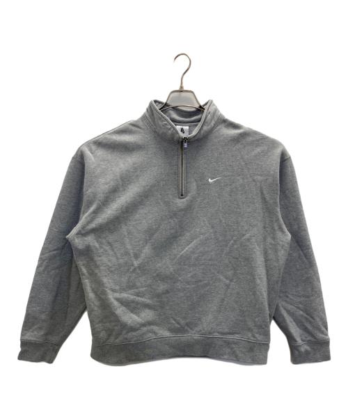 NIKE（ナイキ）NIKE (ナイキ) ソロ スウッシュ HW BB QZ L/S フーディ グレー サイズ:SIZE XLの古着・服飾アイテム