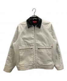 SUPREME（シュプリーム）の古着「Leather Collar Work Jacket」｜ホワイト