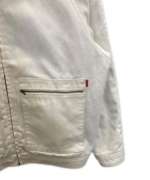 SUPREME（シュプリーム）SUPREME (シュプリーム) Leather Collar Work Jacket ホワイト サイズ:36の古着・服飾アイテム